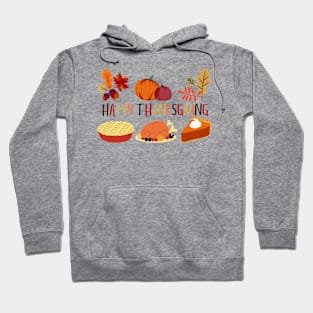 Happy thanksgiving autumn fall leaves for holiday season Hoodie